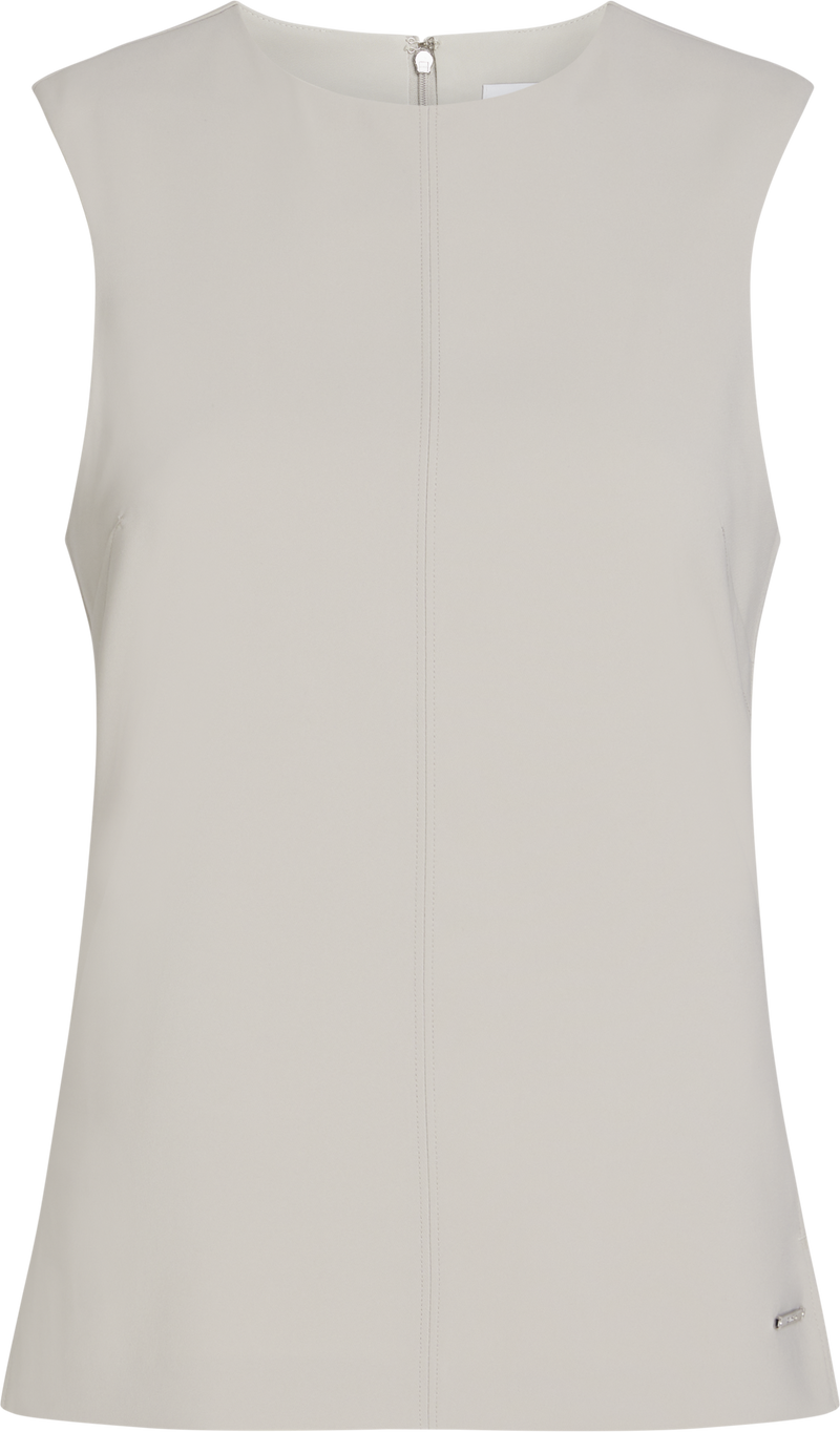 Structure Crepe Twill Tank Top