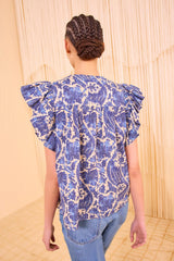 Sienna Flutter Sleeve Top