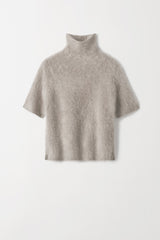 Brushed Short Sleeve Turtleneck