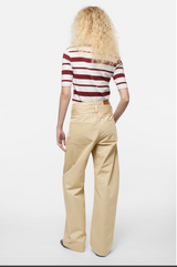 TWILL TROUSERS WITH BELT