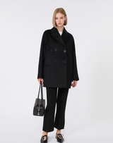 SHEREE - Double-Breasted Wool Pea Coat