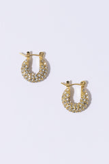 Tiny Diamond Hoops