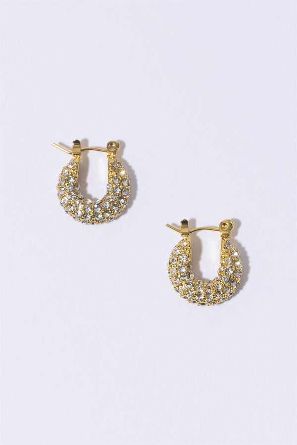 Tiny Diamond Hoops