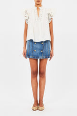 Jolie Flutter Sleeve Top