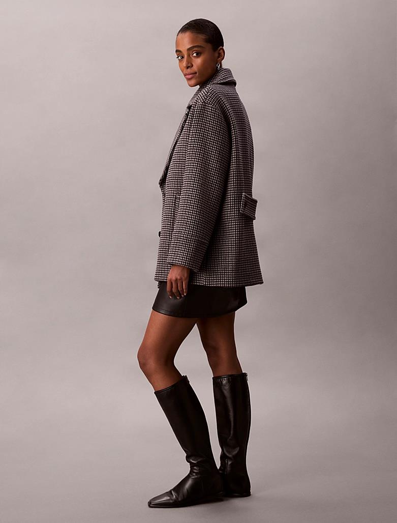 Houndstooth Peacoat