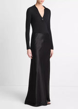 Satin Maxi Skirt