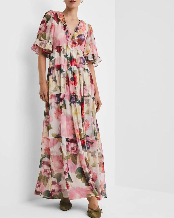 Organza Ruffle Dress