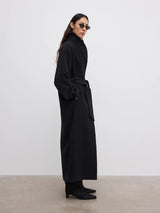 Wool robe coat