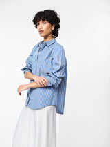 Sophie Shirt- Sky Blue Stripe