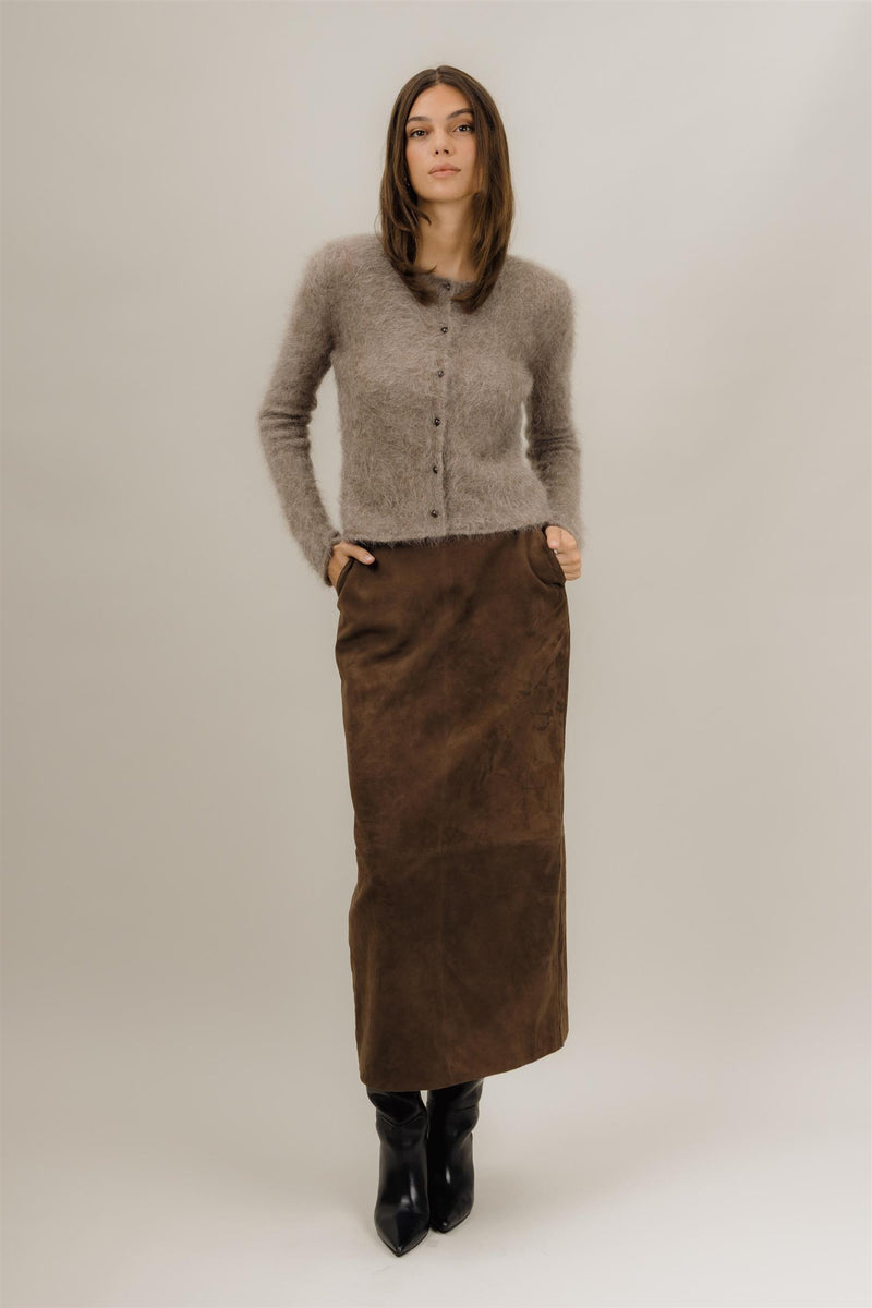 Brianna Suede Skirt