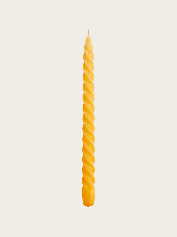 Candle-Long Twist-Warm yellow
