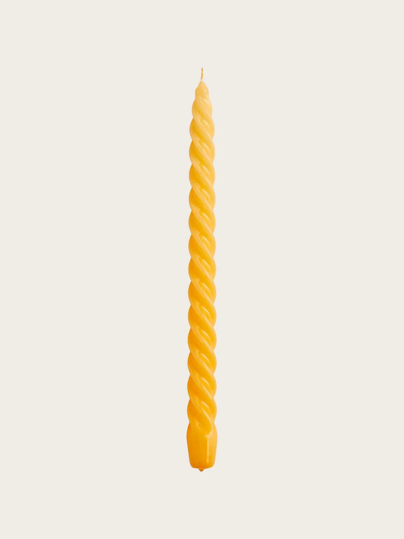 Candle-Long Twist-Warm yellow