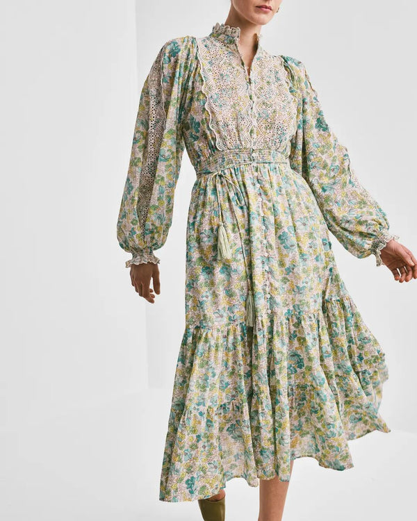 Cotton Slub Midi Dress