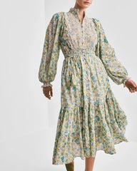 Cotton Slub Midi Dress