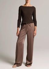 MID WAIST SHINE CREPE PULL ON