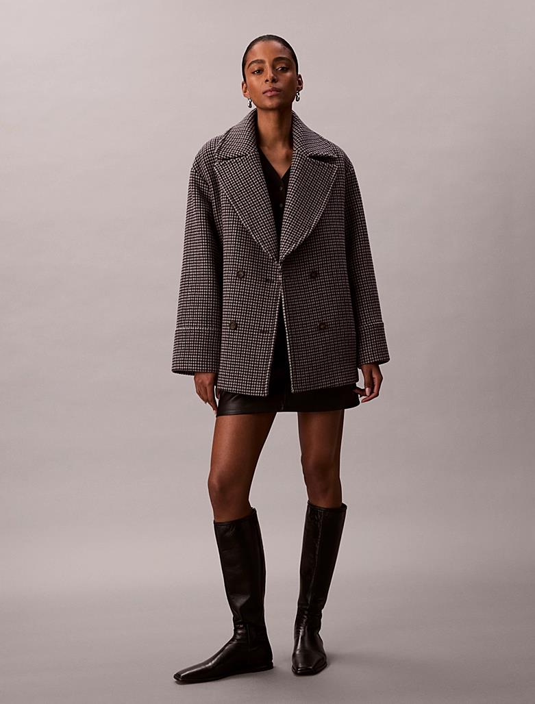 Houndstooth Peacoat