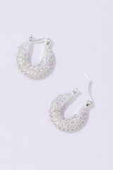 Tiny Diamond Hoops