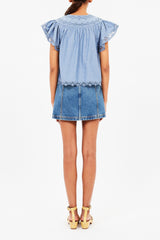 Effie Flutter Sleeve Top