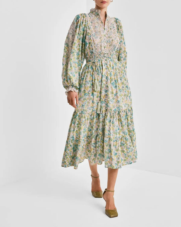 Cotton Slub Midi Dress