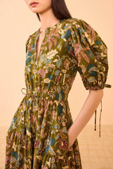 Adriana Short Sleeve Midi Dress