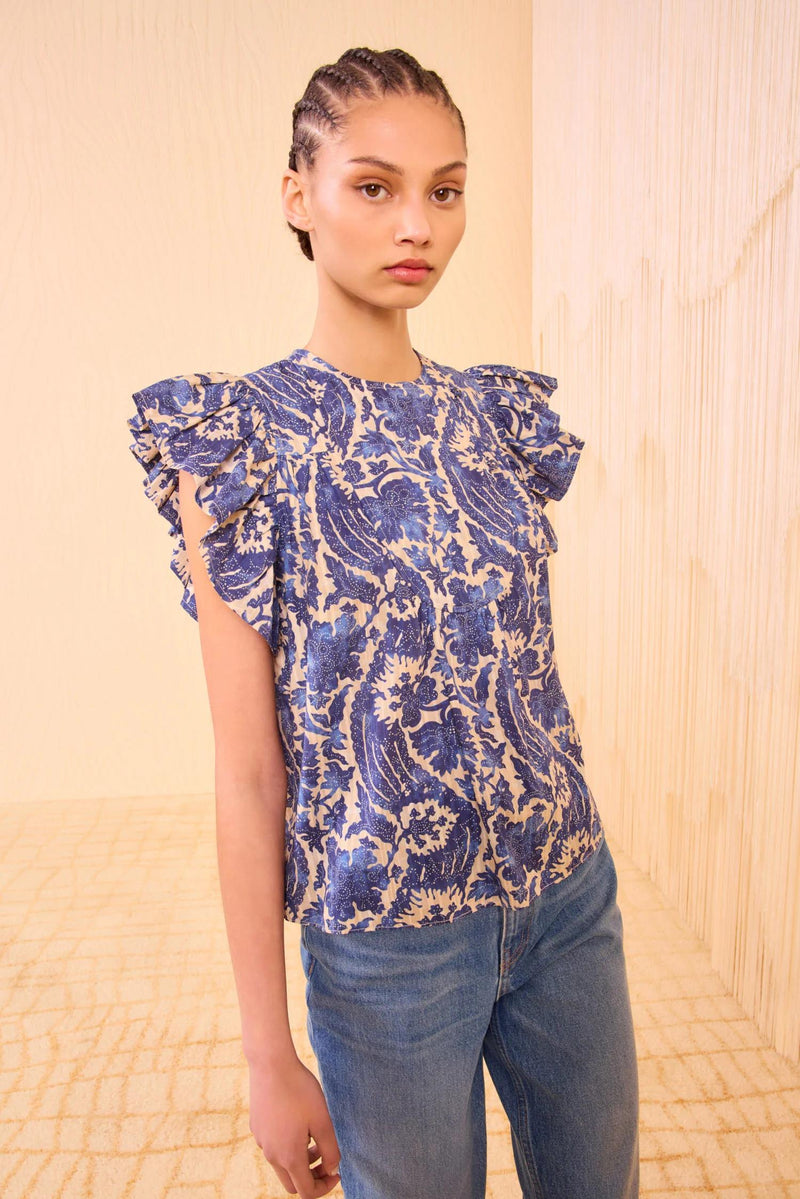 Sienna Flutter Sleeve Top