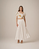 Linen Cropped Top