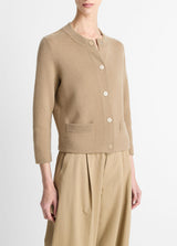 SHRUNKEN SNAP CARDIGAN
