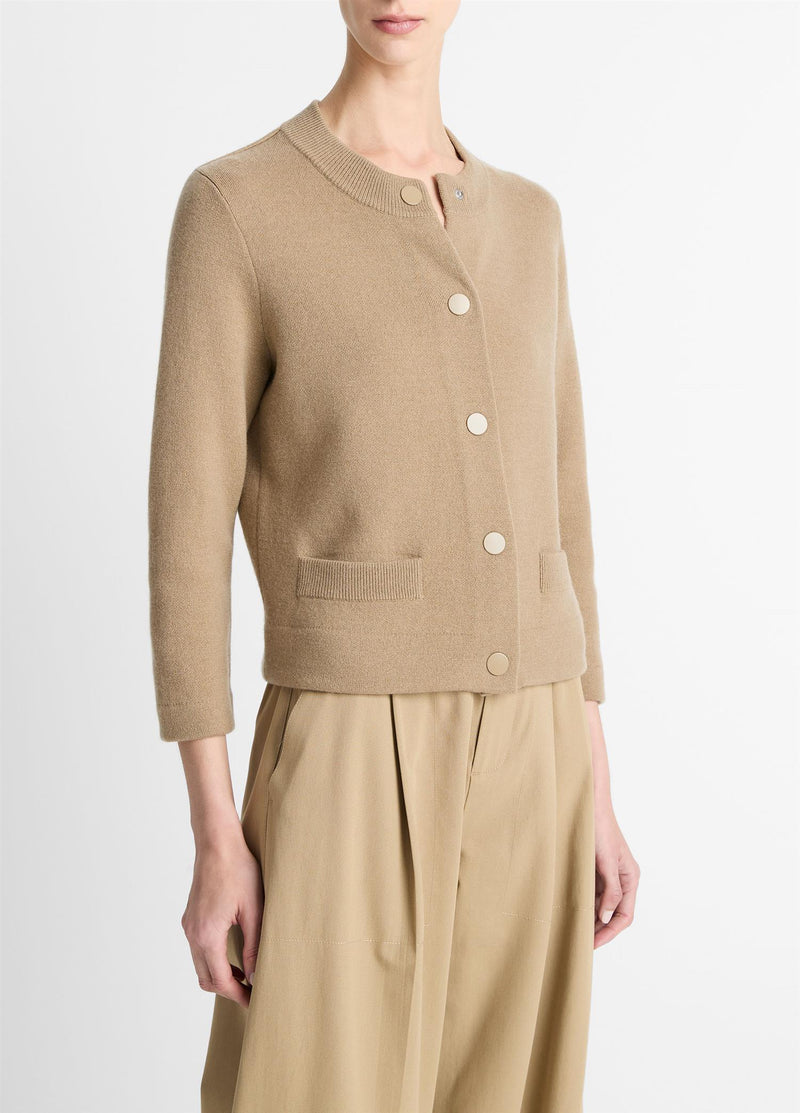 SHRUNKEN SNAP CARDIGAN