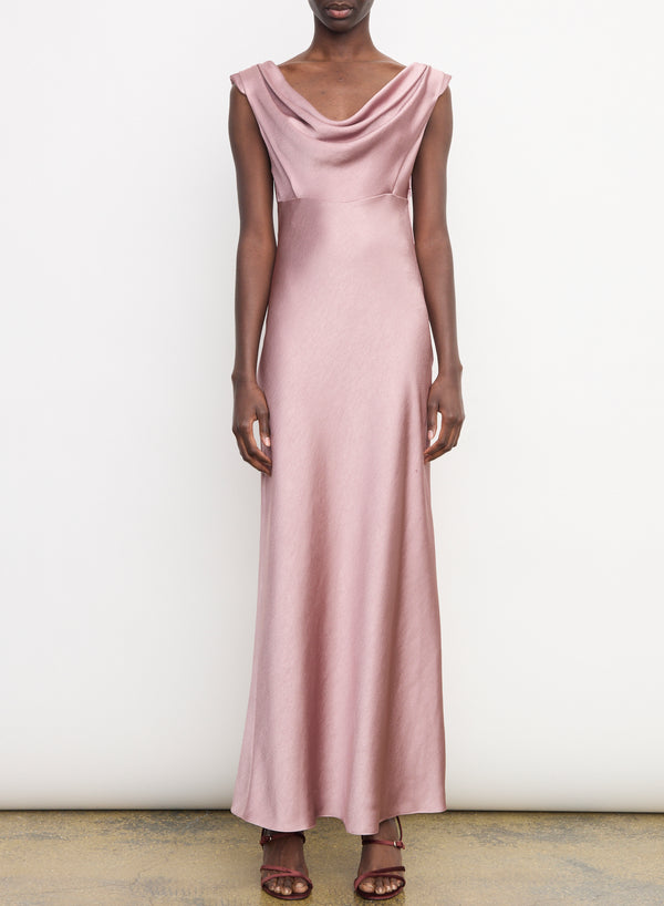 Draped Cowl Maxi Dress