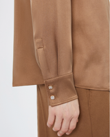 Mannish silk satin shirt
