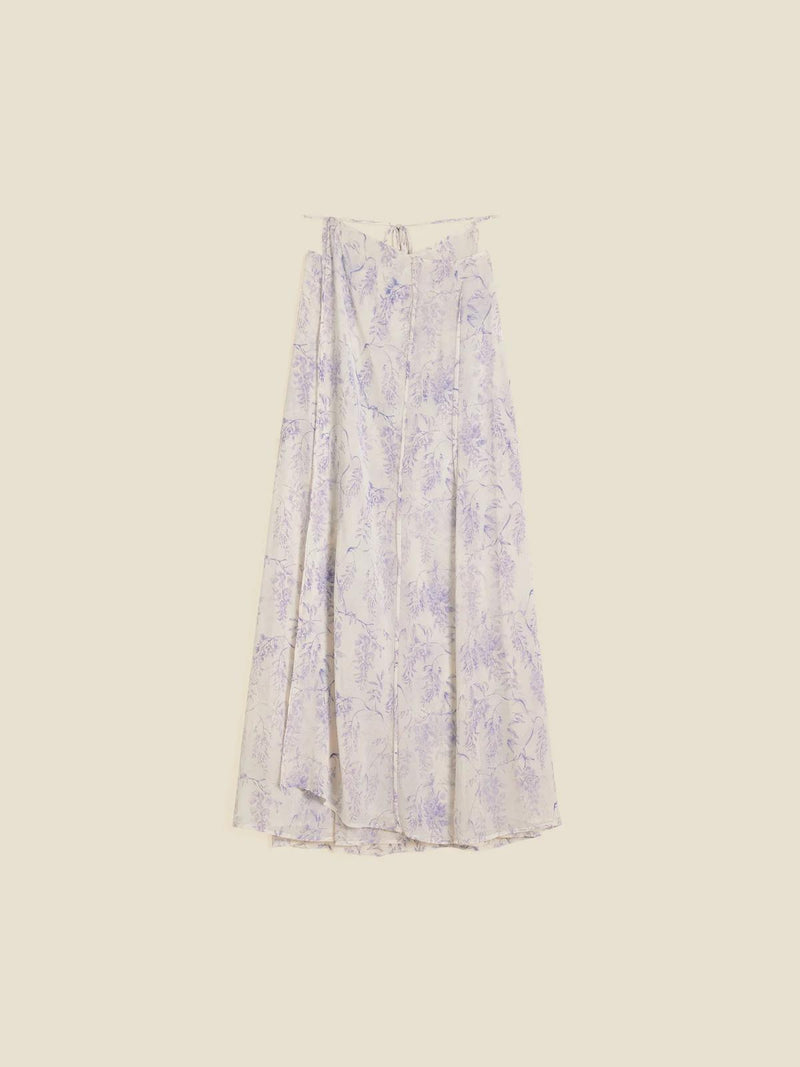 Ivy Print Wrap Skirt