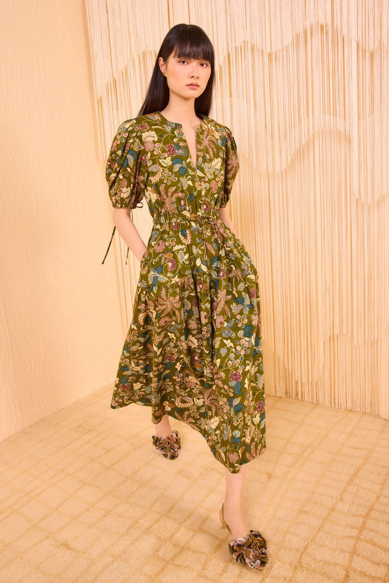 Adriana Short Sleeve Midi Dress