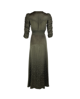 byTiMo Jacquard Button-Down Dress i Forest med knapper foran