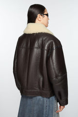 LEATHER SHEARLING JACKET