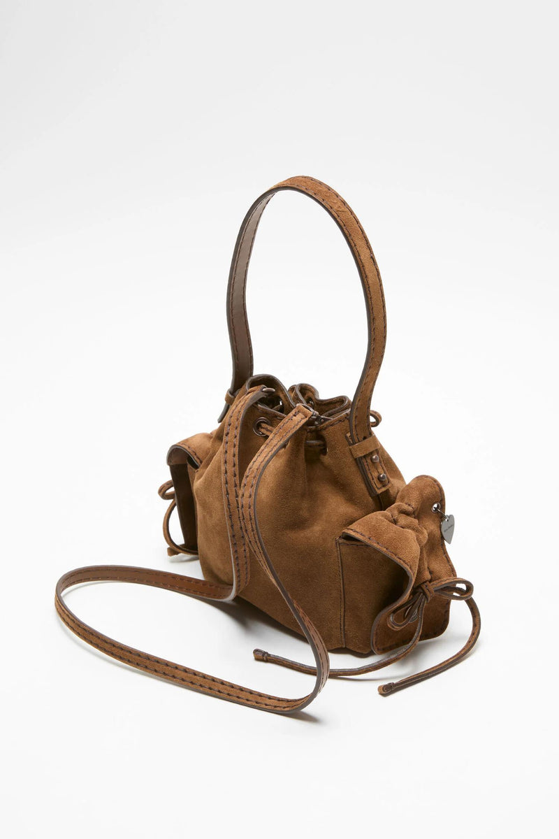 Multipocket Mini Bucket Suede