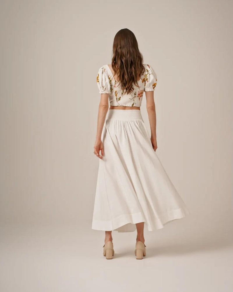 Linen Cropped Top