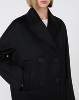 SHEREE - Double-Breasted Wool Pea Coat