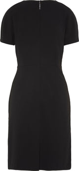 Scuba Crepe SS Knee Length Dress