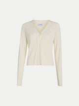 RIB RAGLAN CARDIGAN