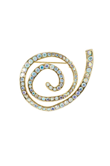 Diamond Dahlia Brooch