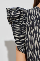 Kairi Flutter Sleeve Midi Dress