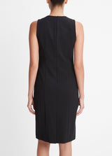 SEAMED FRONT SHEATH DRESS