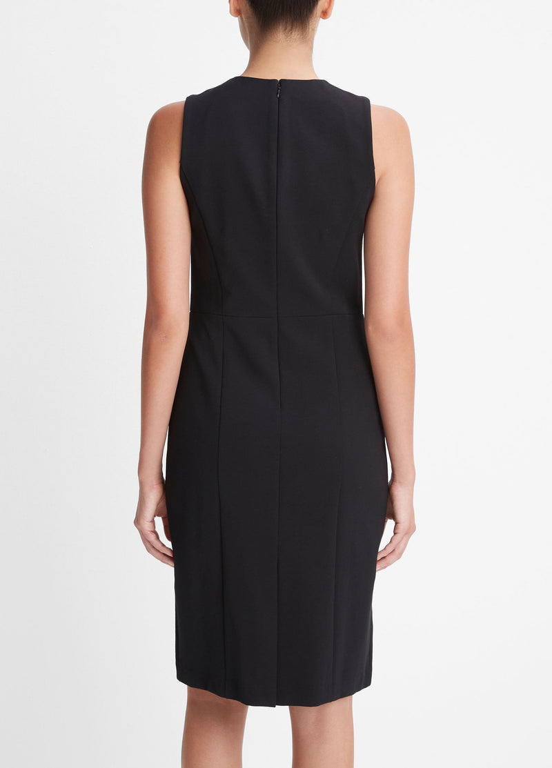 SEAMED FRONT SHEATH DRESS