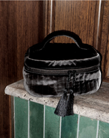 Medium Soft Padded Velour Kosmetikkmappe
