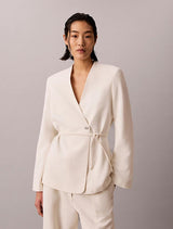 HVY TEXTURED SHINE BLAZER