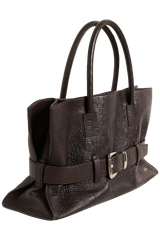 GZcrolina bag fra Gestuz i fargen black croco. Sett fra siden. 