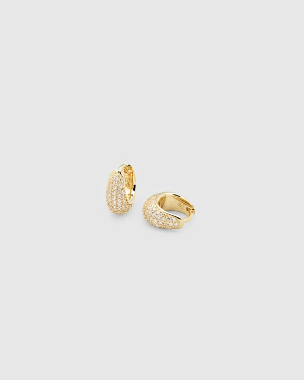 Ice Huggie Pave Gold