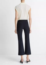 Niki Mid Rise Pintuck Crop Flare Pant