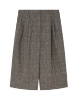 DAY Heri Tartan brunrutete bermudashorts med legg foran, sett forfra.