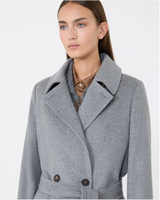 Double-breasted wool coat